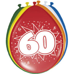 Ballons '60 jaar',30cm 8st
