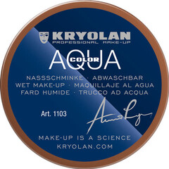 Aquacolor waterschmink 55 ml, kleur 10W bruin