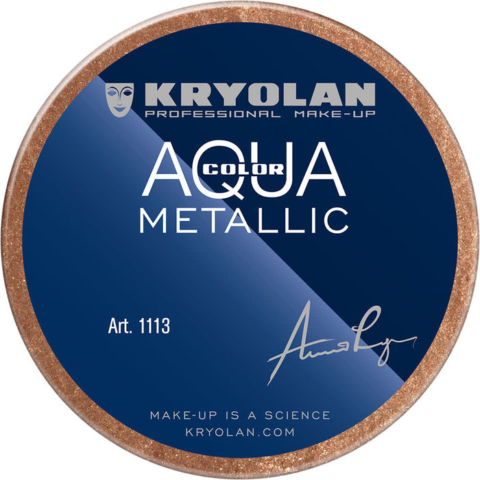 Aquacolor waterschmink metallic 55ml BRONZE