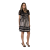 Haus Huberts Dirndl Luxe zwart/taupe met bloes en schort