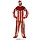 Killer Clown rood/wit gestreept
