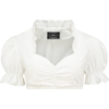 Haus Huberts Dirndl bloes met ruches kraag wit