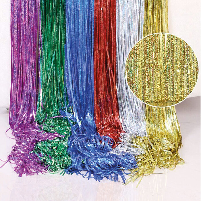 Folie gordijn metallic 100x300cm