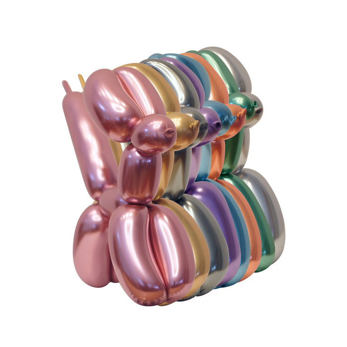Modelleerballon chrome assorti per 100 stuks