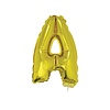 Letter ballon met stokje goud letter A 41cm