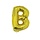 Letter ballon met stokje goud letter B 41cm