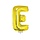 Letter ballon met stokje goud letter E 41cm