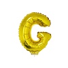 Letter ballon met stokje goud letter G 41cm