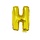 Letter ballon met stokje goud letter H 41cm