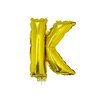 Letter ballon met stokje goud letter K 41cm