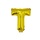 Letter ballon met stokje goud letter T 41cm