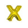 Letter ballon met stokje goud letter X 41cm