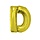 Letter ballon goud letter D 102cm