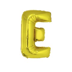 Letter ballon goud letter E 102cm