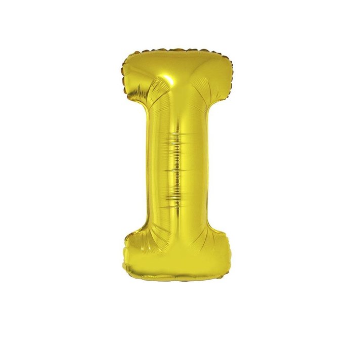 Letter ballon goud letter I 102cm