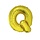 Letter ballon goud letter Q 102cm