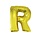 Letter ballon goud letter R 102cm