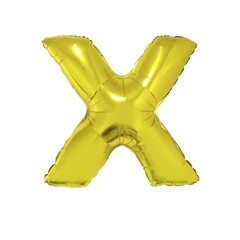 Letter ballon goud letter X 102cm