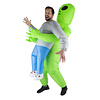 Funny Fashion Opblaasbaar kostuum alien