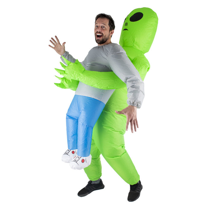 Funny Fashion Opblaasbaar kostuum alien