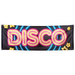 Polyester banner DISCO 220  x 74  cm