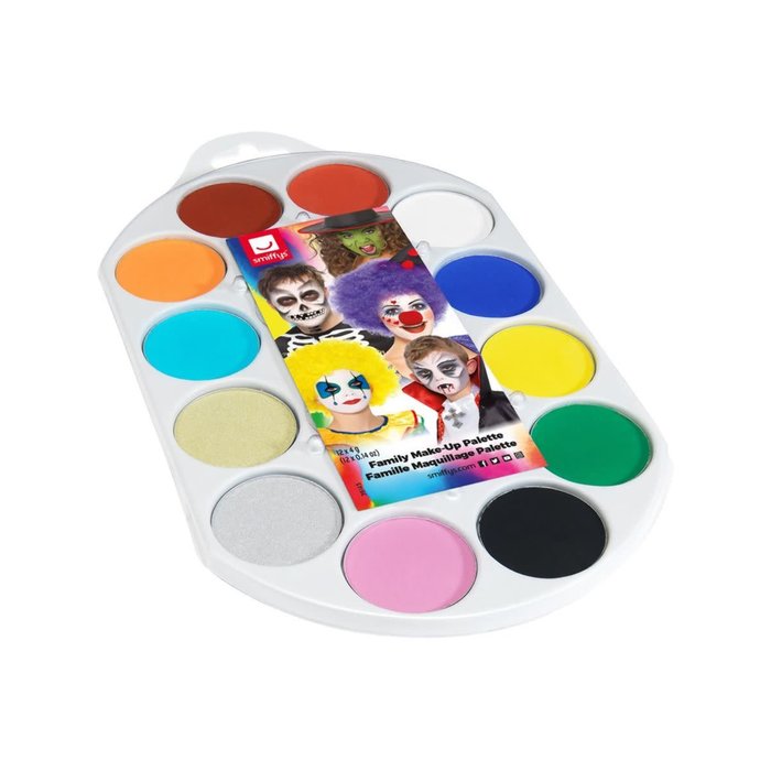 Make-up palette waterschmink 12 kleuren