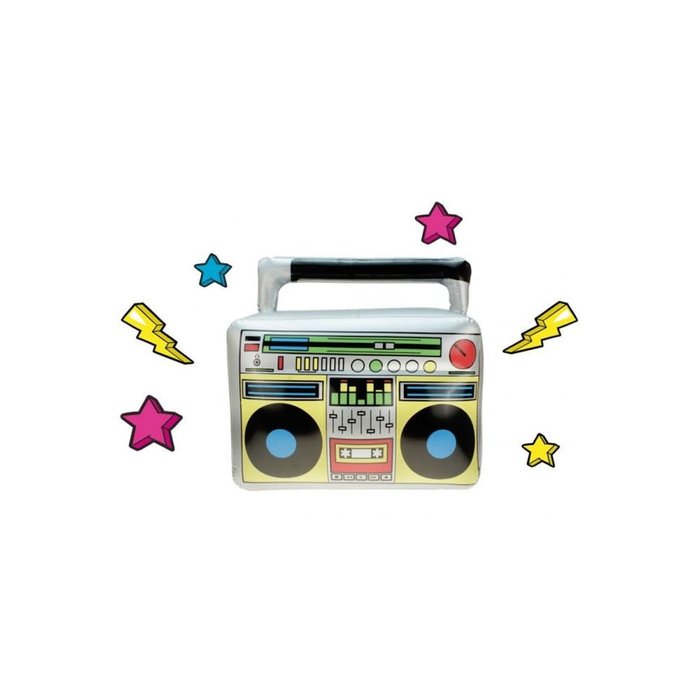 Opblaasbare ghettoblaster/Radio 45 x 42 cm