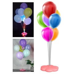 Stand ballons met 7 stikcks en led licht
