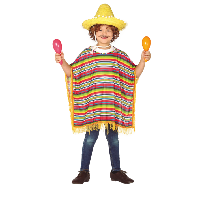 Fiestas Guirca Poncho Mexicano kinderen