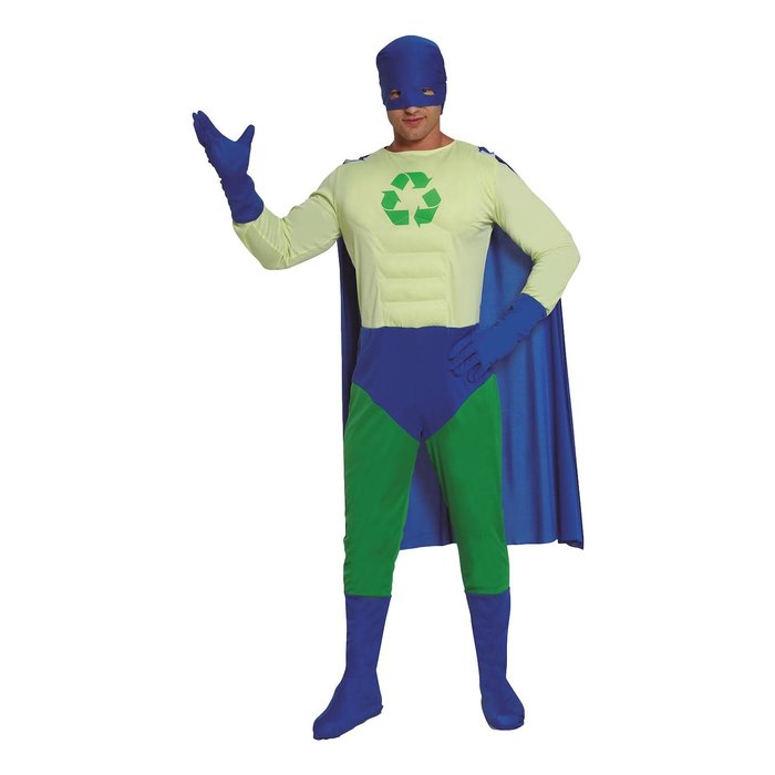 Fiestas Guirca Recycle superheld