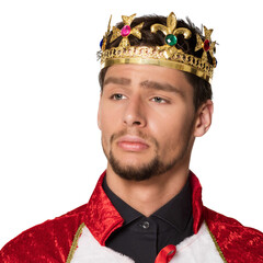 Kroon Royal King goud met steentjes