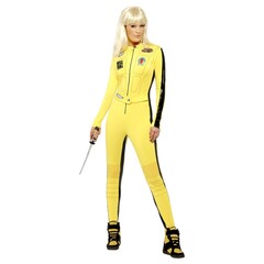 Smiffys Kill Bill dames jumpsuit geel