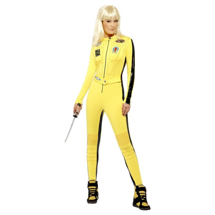 Smiffys Kill Bill dames jumpsuit geel