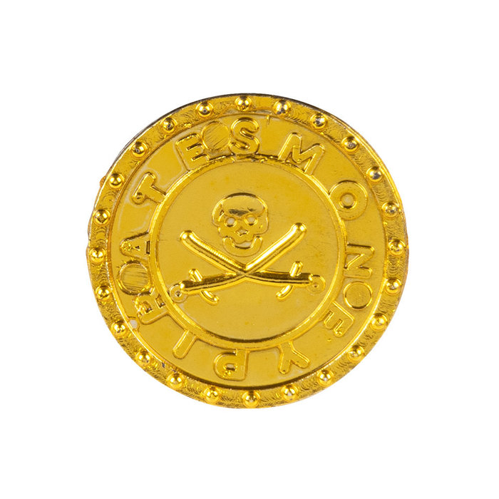 Set Piratenaccessoires (telescoop 18 cm, dolk 23 cm, amulet en 2 munten)