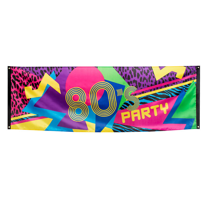Boland Banner '80's party' (74 x 220 cm) polyester