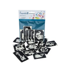 Glitter tattoo sjablonen Cute 12st