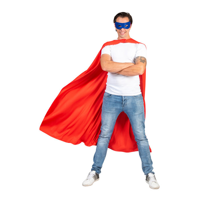 Cape rood superheld One Size