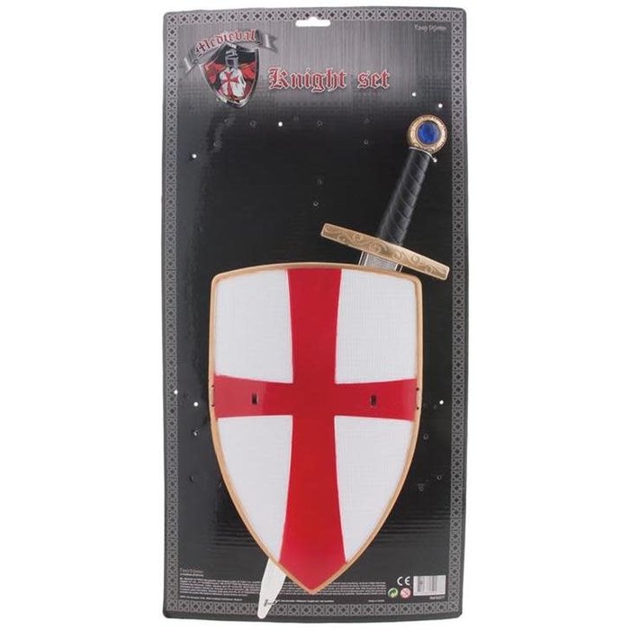 Ridderset 2-delig met rood kruis