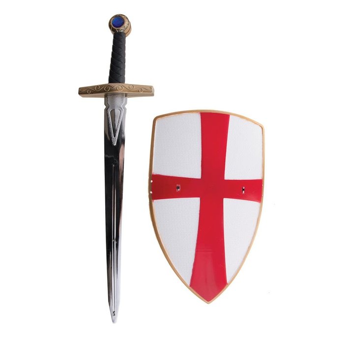 Ridderset 2-delig met rood kruis