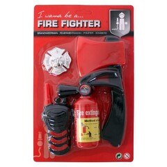 Brandweer set mini 4-delig assorti