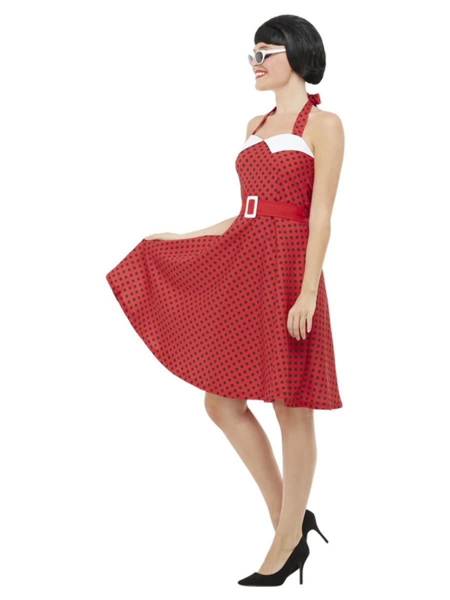 Donder pensioen Slepen 50s Rockabilly Pin Up kleedje dames - Vekemans Feestwinkel