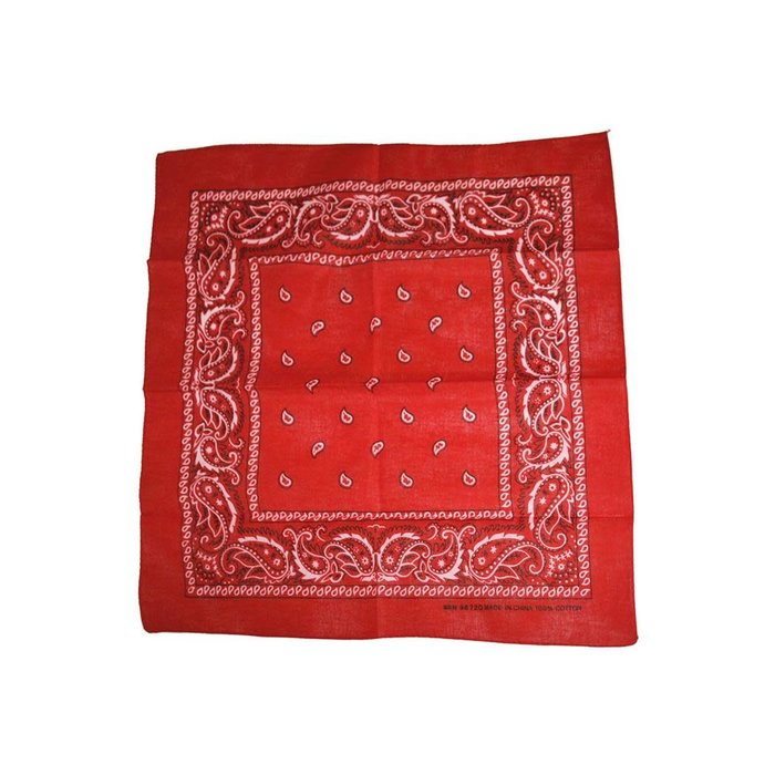 Funny Fashion Cowboy zakdoek bandana rood 54x54cm