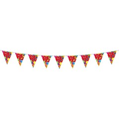 Vlaggenlijn ballons 65 jaar 10mtr