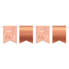 Vlaggenlijn Elegant Lush Blush 60 jaar, 6mtr