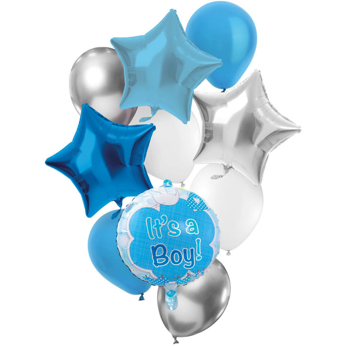 Ballonnen Set It's a Boy! Blauw