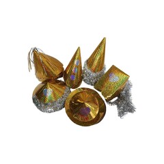 Party hoedjes goud prijs per doos 72 stuks