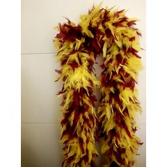 Boa de luxe 150gr bordeaux/geel