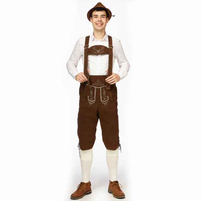 PartyLine Tiroler broek bruin