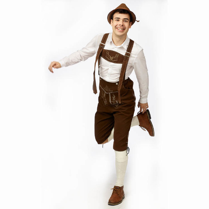 PartyLine Tiroler broek bruin