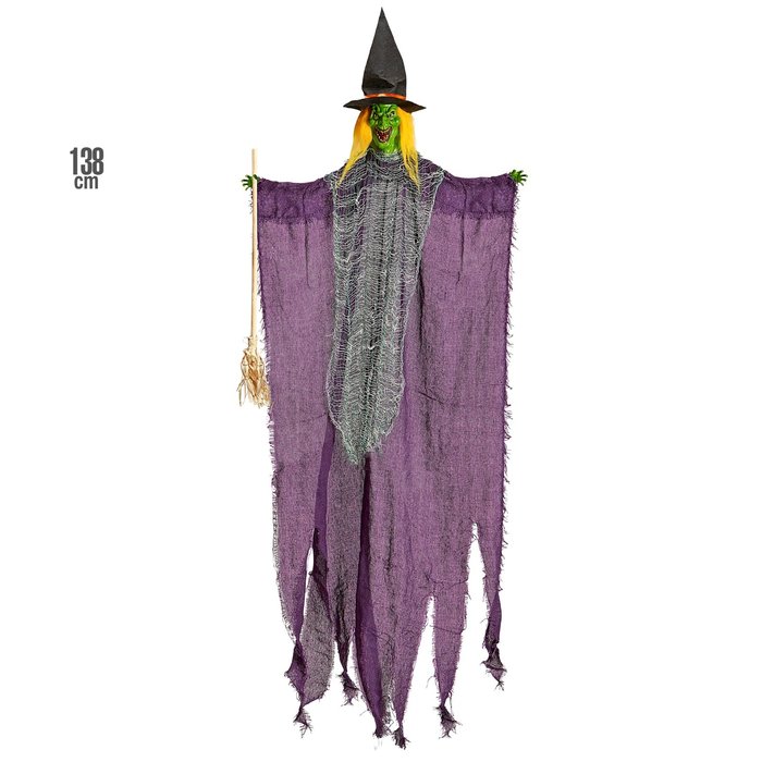 Widmann Heks met bezem hangdeco 138cm